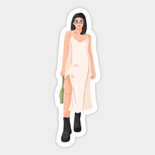 Women fashion street Sticker